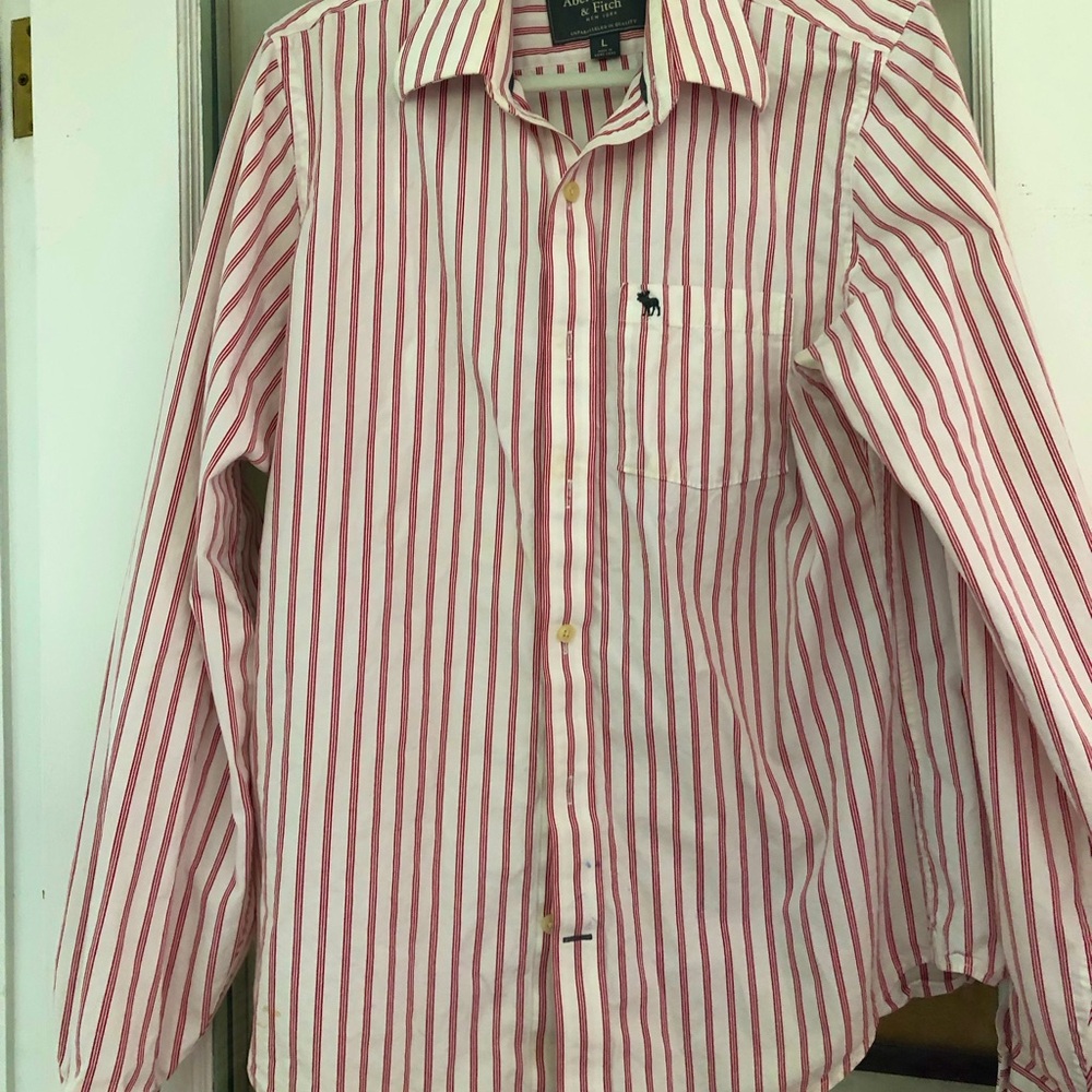 ABERCROMBIE & FITCH MENS BUTTON UP DRESS SHIRT